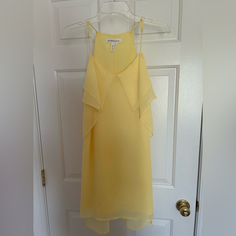 BCBG yellow dress